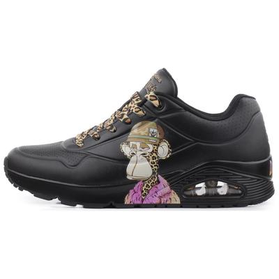 Snoop Dogg X Uno Comfortable Low Top Casual Shoes Men's Black 251014-BBK