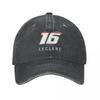 Charles Leclerc F1 Signature Graphic - Dark Baseball Cap Golf Sunhat Caps Women Unisex'S