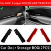 Per Mini Cooper R55 R56 R57 R58 R59 Scocca Slot Portaoggetti Bracciolo Portiera Auto Floccata Slot Porta Telefono Portafoglio Storage Auto Accessori Auto