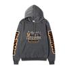 Felpa Unisex con Cappuccio in Pile Haikyuu Karasuno Squadra Intera Manica Doppia Stampa Logo Haikyuu Anime Pallavolo Felpa con Cappuccio a Manica Lunga