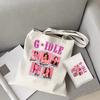 Collage Harajuku Printed Tote Bag Tote Bag Women's Popular Korean Group Canvas Shoulder Bag