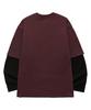 SHIRTER Layered Notting Long Sleeve (Sls039) Burgundy