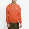 Nike Sweatshirts Men's Electric Orange Crew Neck Moderate Regular BV2667-837