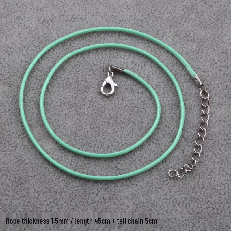 Leather Cord Black Necklace DIY Pendant, 2.0mm Thick Wax Rope Necklace Accessories