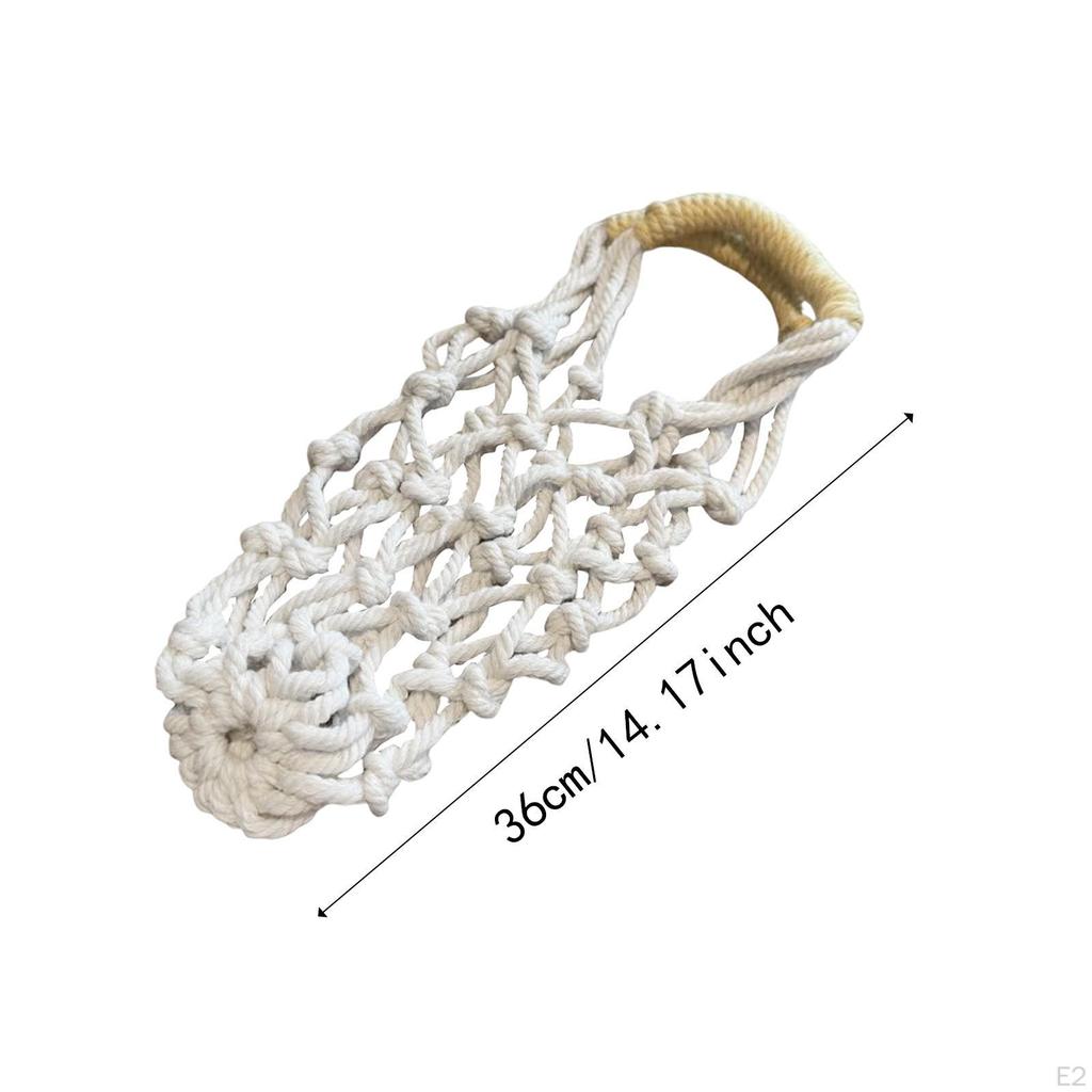 Woven Rope Drink Carrier, with Double Handle for Camping Outdoor Activities Accs