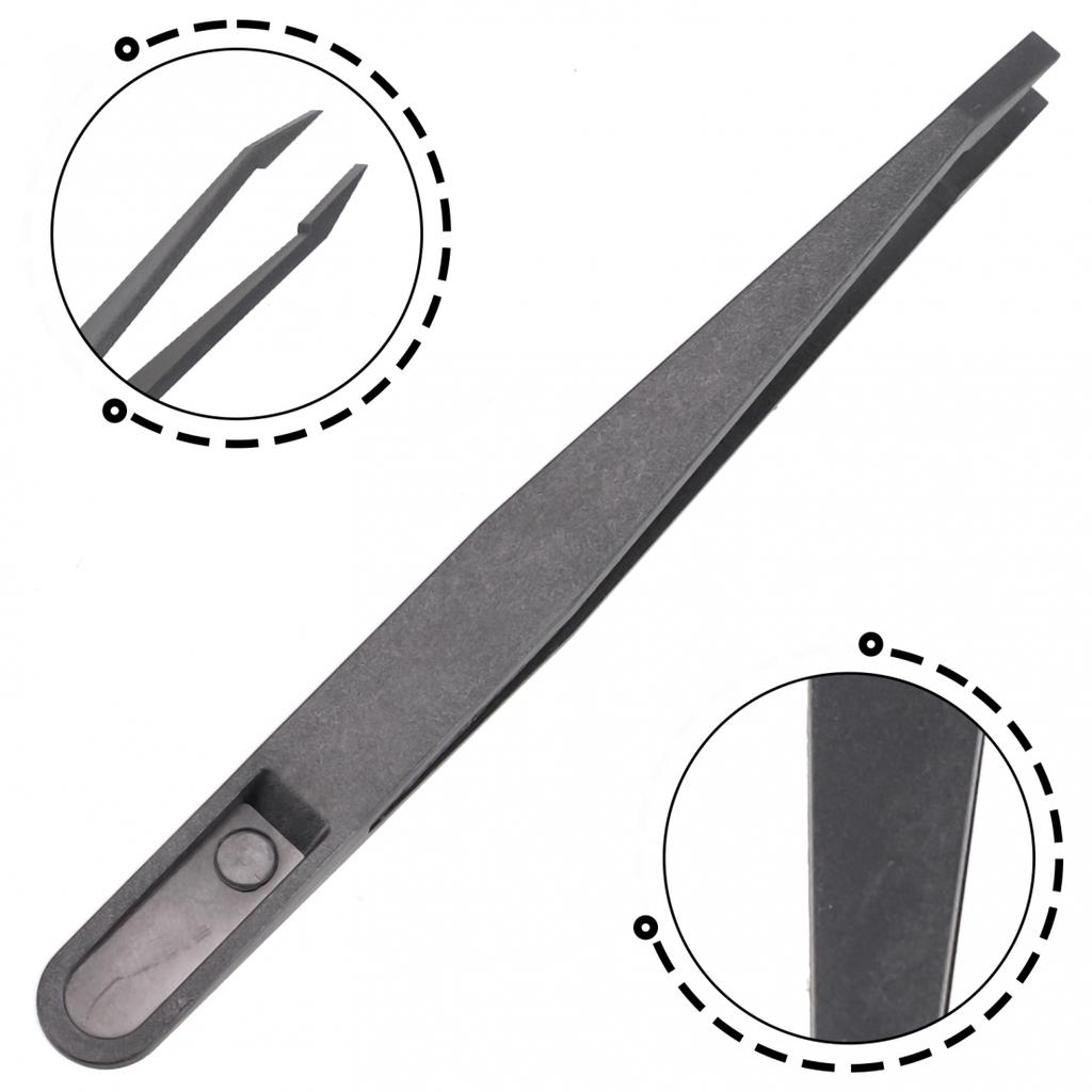 AntiStatic Carbon Fiber Tweezers Tool for Industrial Repairs