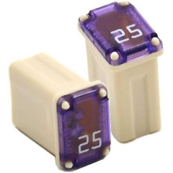 5 PCS 25 Amp Micro Cartridge Fuses - FMM MCASE Fuse for Cars, Trucks, and SUVs