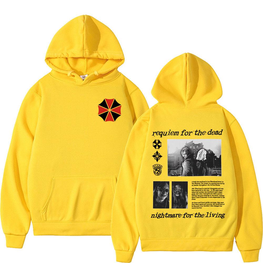 Limited Resident Evil 9 Requiem Violence Aesthetic Sweatshirt Men Women Harajuku Cool Gothic Hooded Oversized Hoodie
