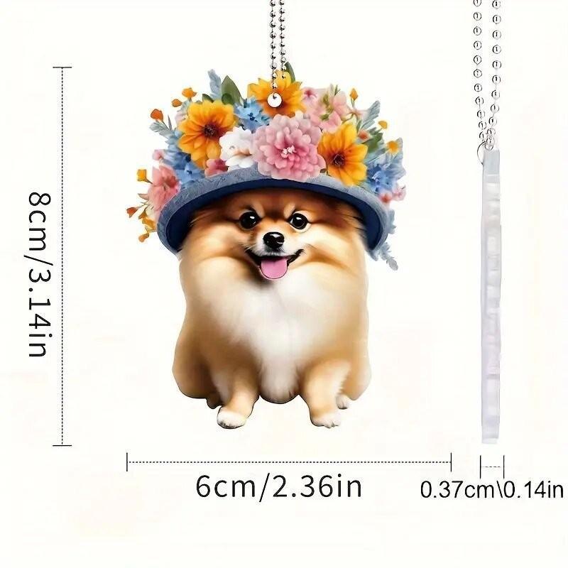 

Acrylic Style Cartoon Car Hanging Pendant For Interior Decoration And Gift Ideas