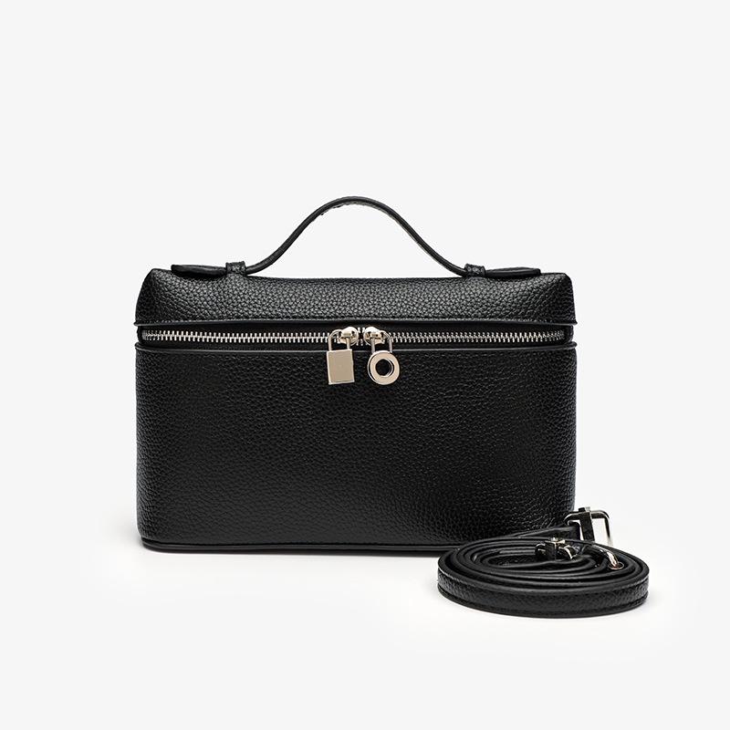 

2025 Women s High-End Textured Crossbody Handbag - Stylish and Simple Small Square Design чёрный