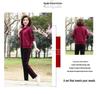 Women's Spring/Fall Casual Sportswear Set: Loose Fit Long-Sleeve Jacket & Sweatshirt, Plus Size, 2-Piece for Middle-Aged & Elderly