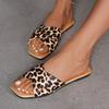 Fashion 2025 Summer Open Toe Women's Slippers Fashion Daily New Leopard Print Plus Size Light Soft Bottom Best Seller Flat Slippers