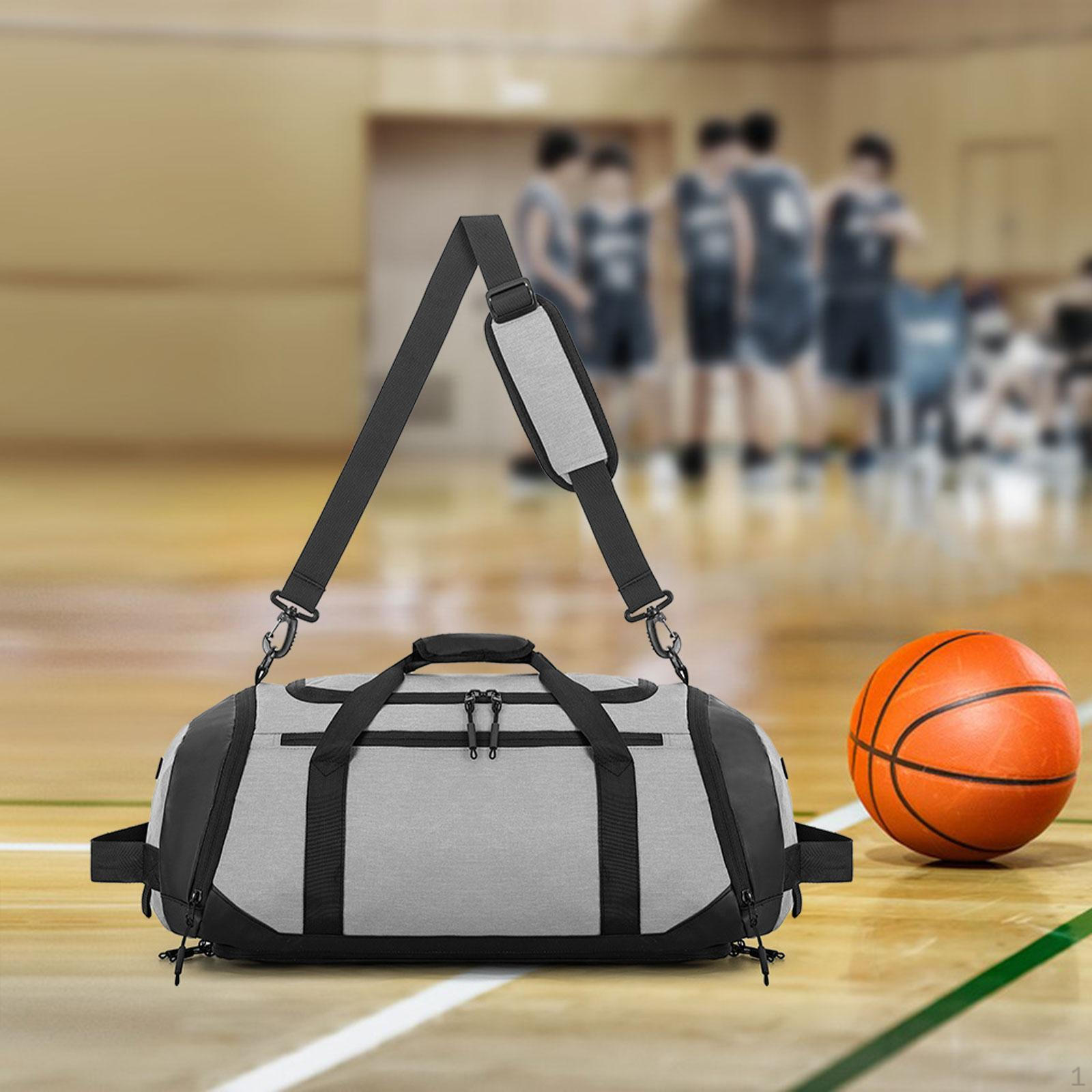 

Сумка через плечо с регулируемым ремнем на плечо, водонепроницаемая, для походов в спортзал серый