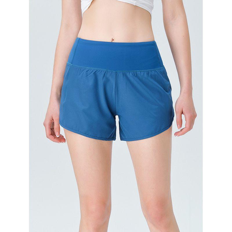 2025 New Sports Shorts Women Fake Two Pieces Anti-exposure Marathon Running Shorts Training Fitness Yoga Pants