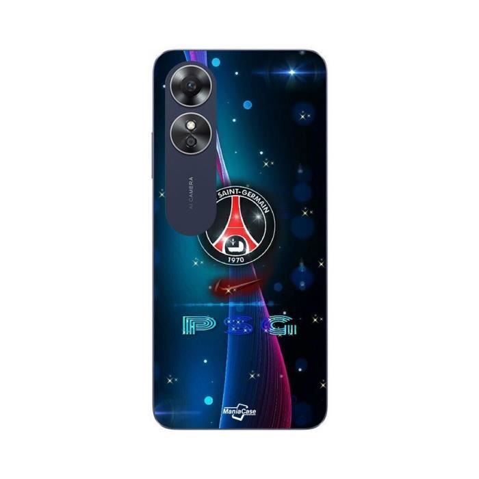 Coque - Maniacase - Oppo A17 - Noir - Paris Saint Germain - Souple