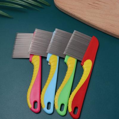 Stainless Steel Dog Flea Comb Fine Toothed Lice Comb Wool Cleaning Supplies Pet Hair Comb  Cat