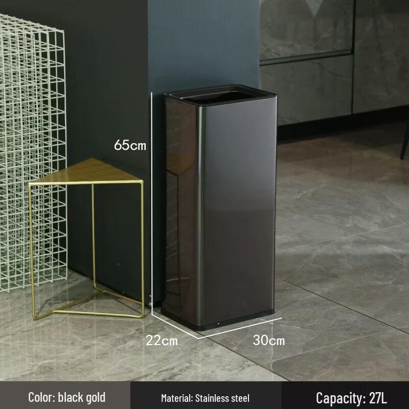 Mülleimer mit Schüttdeckel aus Edelstahl