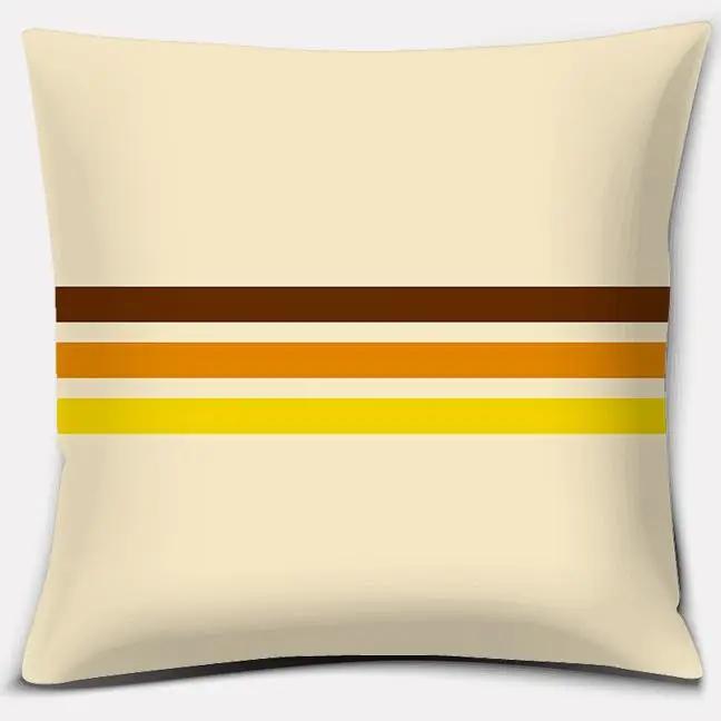 Retro Rainbow Geometric Color Series Pillow Cover Gift Home Office Decoration Bedroom Sofa Car Cushion