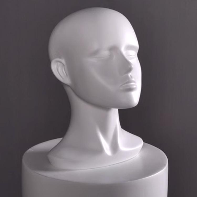Male Mannequin Head with Shoulders for Hat, Wig, and Eyewear Display