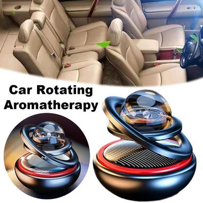 Odorizant auto solar cu rotație automată, parfum pentru tabloul de bord, difuzor de ulei esențial cu planete galactice, accesorii auto, ornamente