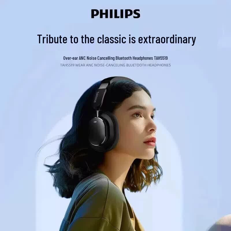 Philips TAH5519 ANC Wireless Over-Ear Headphones