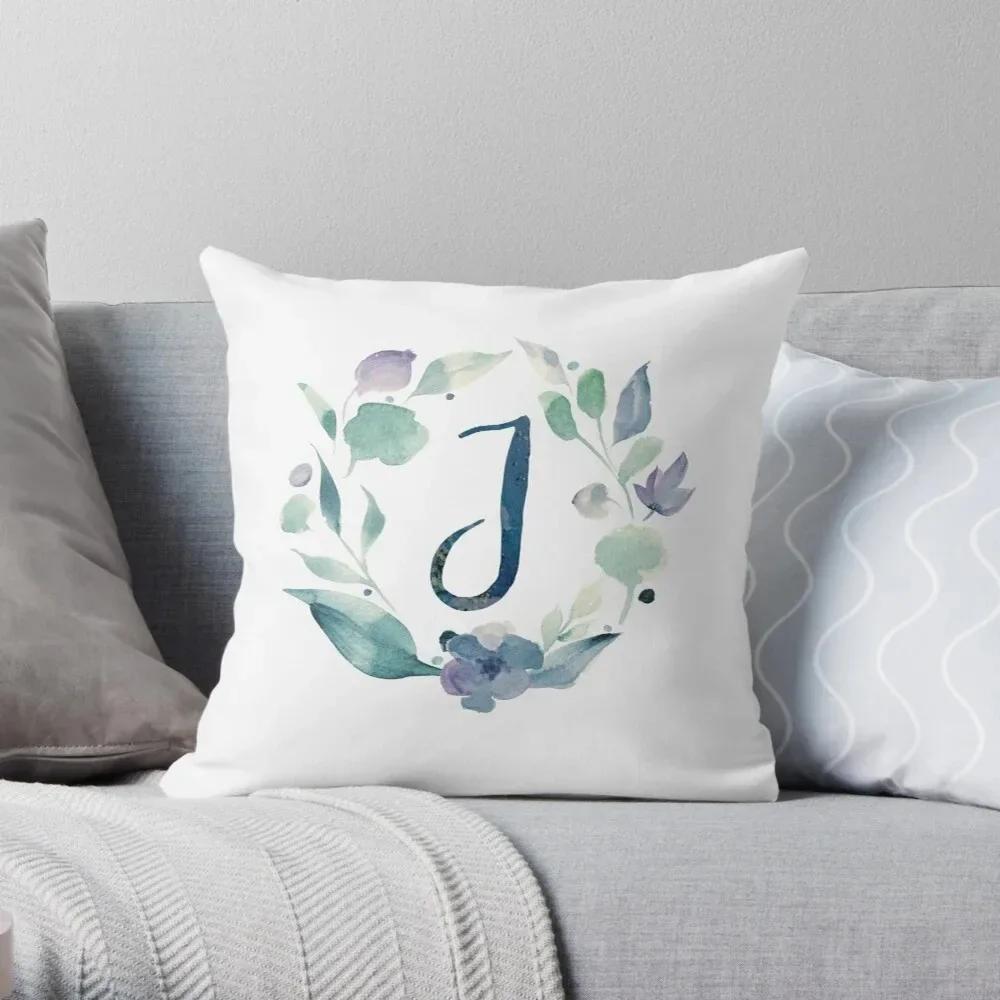 Office Sofa Car Cushion Cover Creative Abstract Letter Flower Print Luxury Home Decoration Pillow Cover