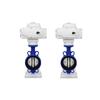 AOBL DN25 Electric/Pneumatic Actuated Double Flanged Butterfly Valve, Cast Iron Body, Ductile Iron Plate, EPDM Seat.