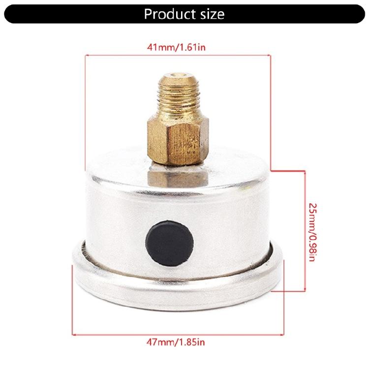 Multiple Vehicle Real Time Fuel Pressure Tester Gauge With 1/8 NPT Connection Suitable For Automotive Engine Diagnostics