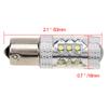 DC 12-24V LED Light Car Lights Super Bright 80W LED SMD 1156 BA15S Backup Light Bulb Car Styling