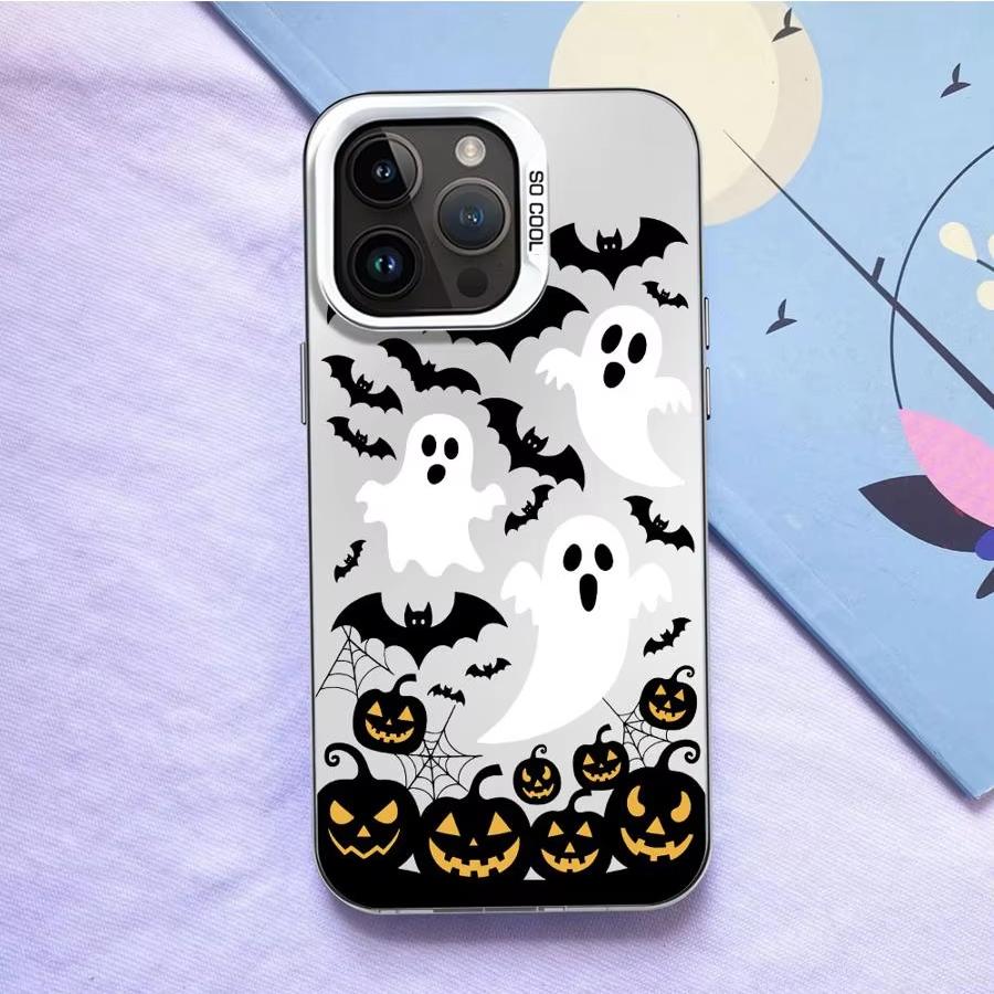 Halloween Pumpkin Head Phone Case For iPhone 17 Air 16e 16 Pro Max 15 14 Plus 13 12 Mini 11 Pro Shockproof Silicone Back Cover