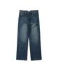 CONNECT KINLOCH Loose Straight Denim Pants (Washed Medium Blue)
