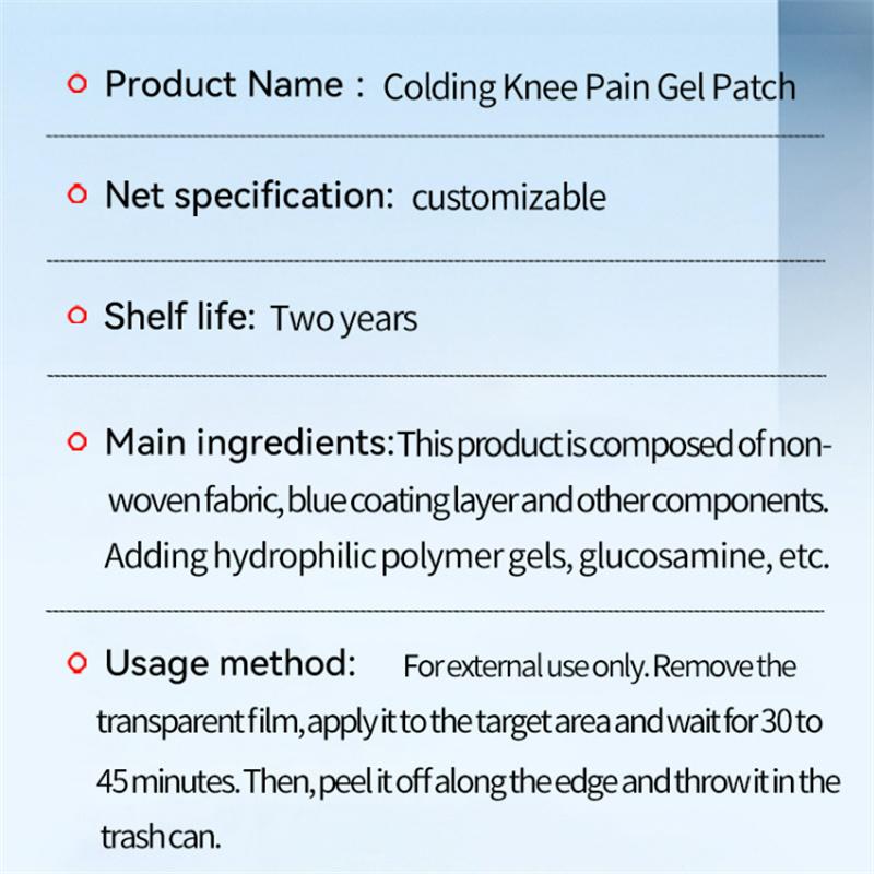 Cold Compress Knee Patch Basketball Football Sports First Aid Patches Joint Care for Athlete Recovery Knee Ice Patch