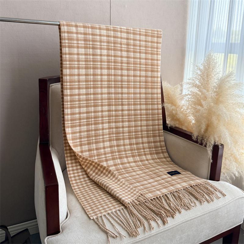 Luxury  Classic England Style Women Scarf Fashion Stripe Plaid Scarves Tassel Shawls Pashmina Lady Wrap Poncho Stoles