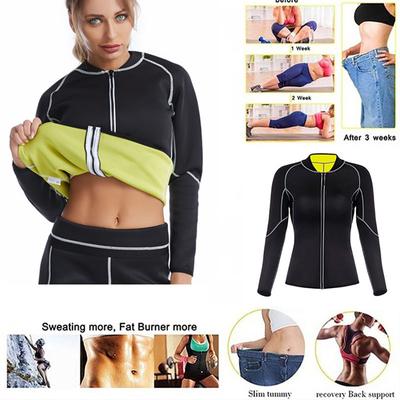 Large Size Women's Abdominal Shaping Waist Sweat Suit Girdle Waist Corset Long-sleeved Shapewear