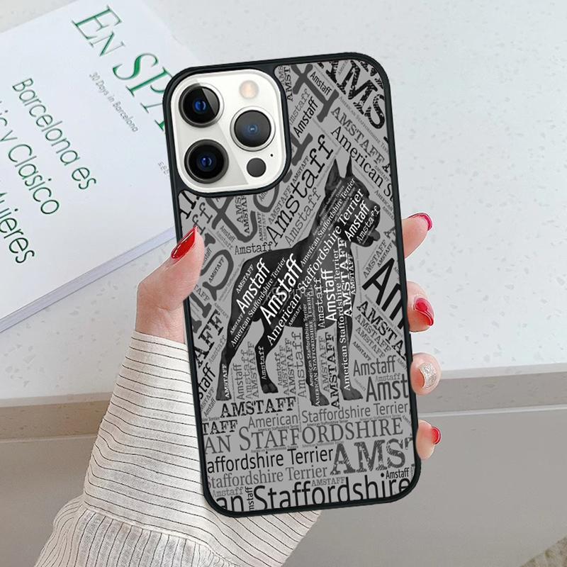 American Staffordshire Terrier Phone Case Cover For iPhone 17 Air 15 16 16e 14 13 12 11 Pro Max Coque For Apple PLUS Fundas