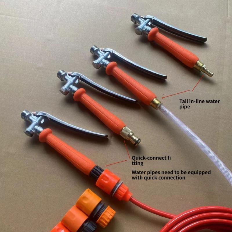Professional Garden Water Spray Guns Long Alloys Sprayer Wand With Lockable Handle And Antislip Grip Plant Watering
