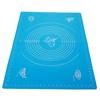 Household Silicone Non-Stick Baking Mat with Scales Rolling Dough Pad Kitchen Baking Tools(Blue