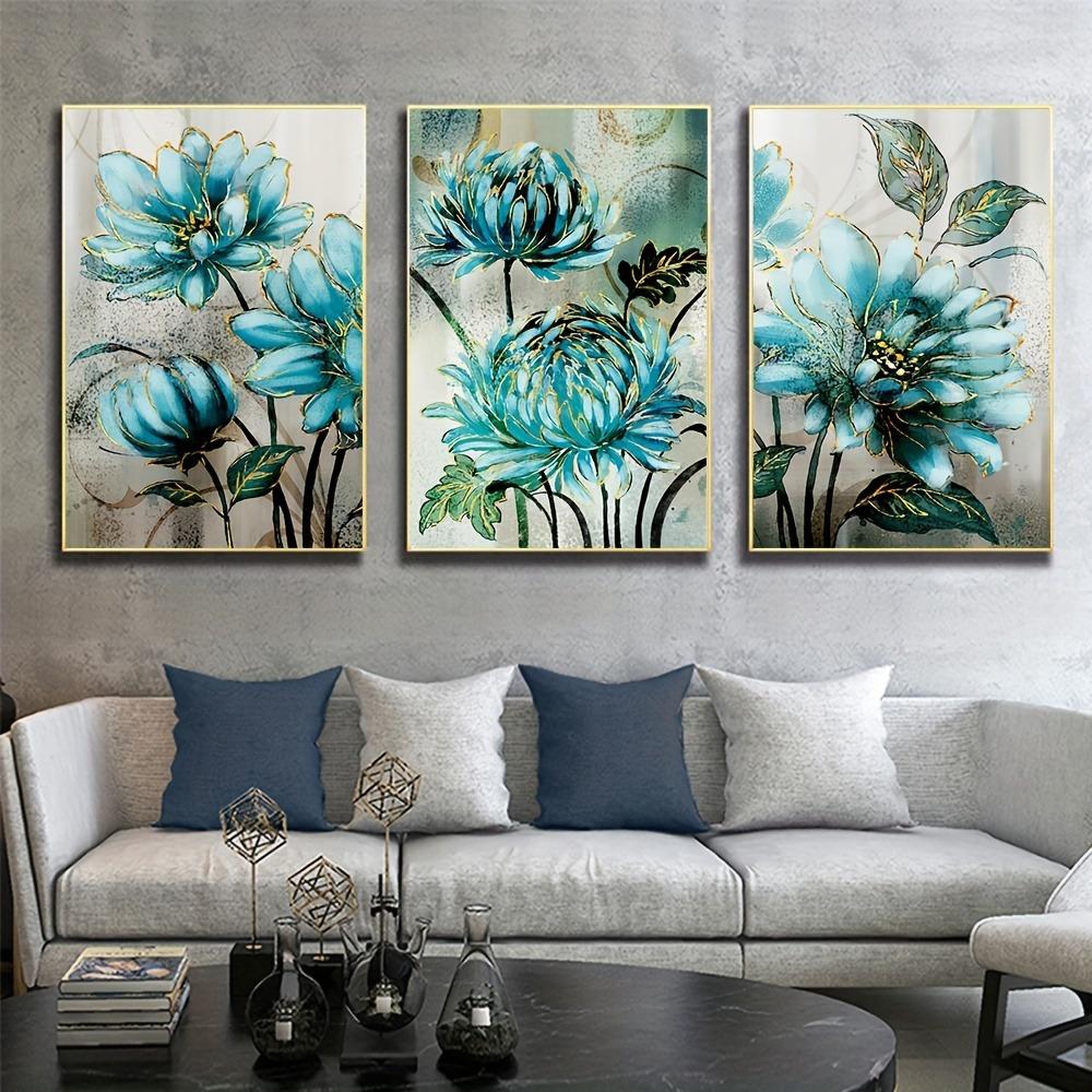 Scandinavian Abstract Wall Art Flower Poetry Stereoscopic HD Canvas Poster Prints Home Bedroom Living Room Decoration