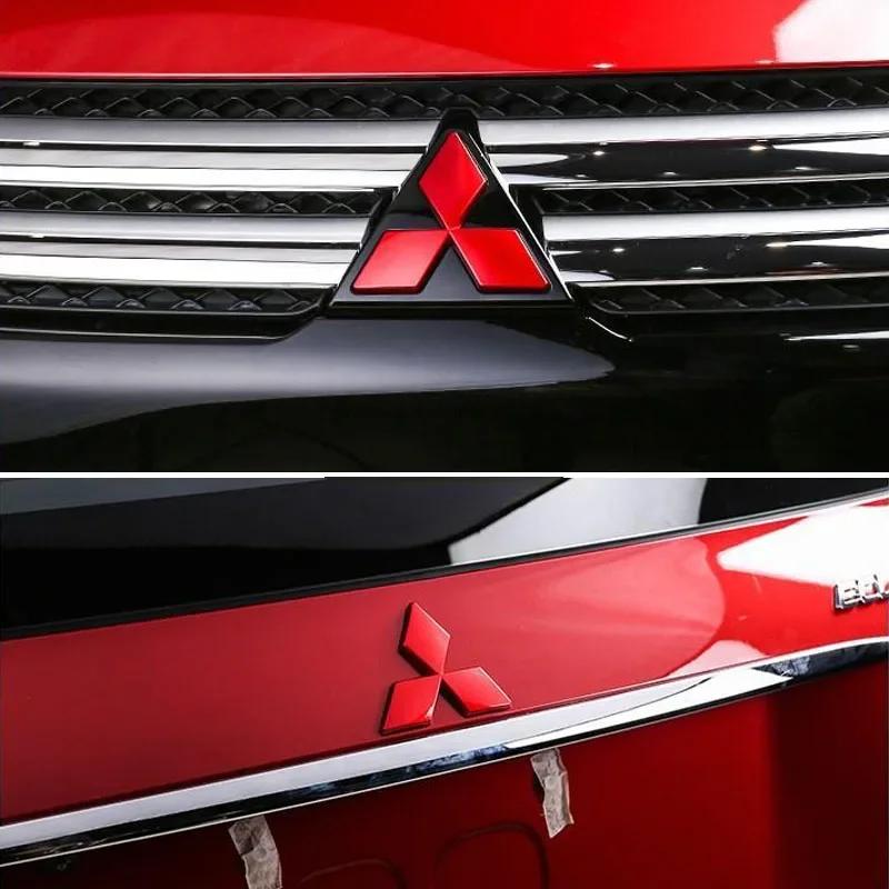 3D Auto Frontgrill Emblem Heckklappen Aufkleber Abzeichen für Mitsubishi Outlander 2016 Eclipse Cross 2018 Auto Zubehör