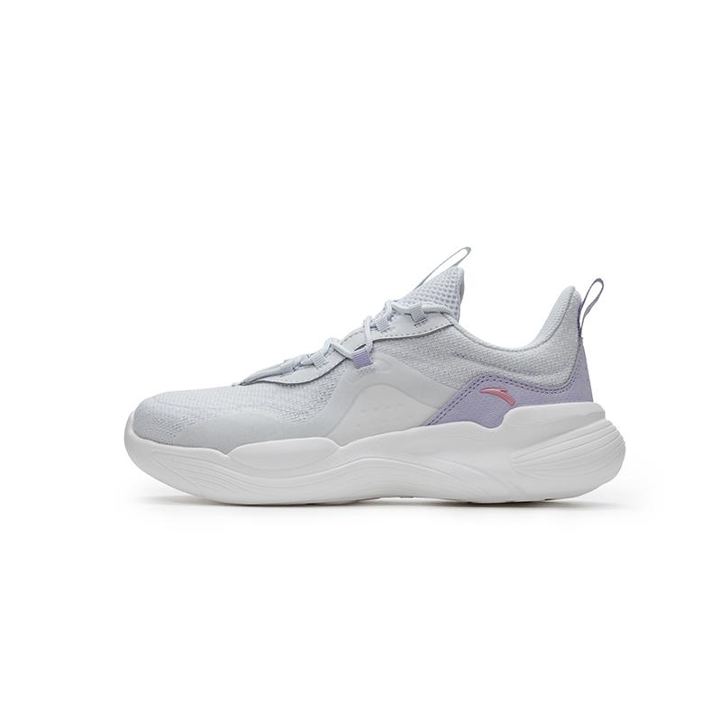 

Anta Five Mountains Moon White Mesh Comfortable Shock Absorption Wear-Resistant Simple Fashion Low-Top Running Shoes Kids sneaker 122527709R-1 36
