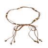 Boho Style Waist Rope Weaving Knotted Ethnic Style Handmade Wooden Beads Women's Belt Leisure Vacation Style Exquisite Waist Rope