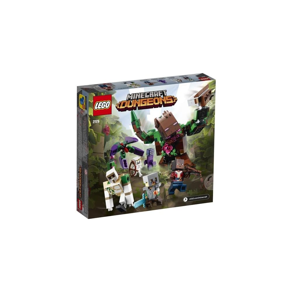 LEGO Minecraft Jungle Monster Set 21176 Building Blocks Toy for Boys and Girls 8 Years and Up