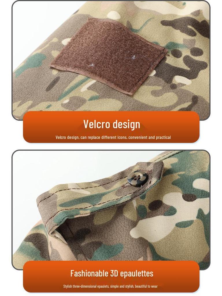 Men's Winter Camouflage Detachable Hooded Cotton Overcoat - Thickened Cold Protection Jacket