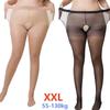 Plus Size Woman Thin Crotchless Silk Pantyhose Tights Elasticity Stockings Sexy Panty-hose Body Shaper Leggings XL Spring Summer