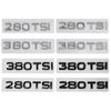 3D ABS 280TSI 380TSI Car Body Side Emblem Auto Rear Trunk Badge Sticker For VW Golf Passat Jetta Tiguan Polo Vento Lavida MK4 Zf7