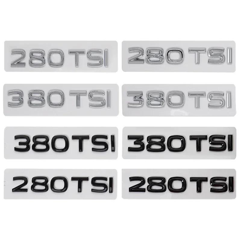 RUNTB1 3D ABS 280TSI 380TSI Car Body Side Emblem Auto Rear Trunk Badge Sticker For VW Golf Passat Jetta Tiguan Polo Vento Lavida MK4