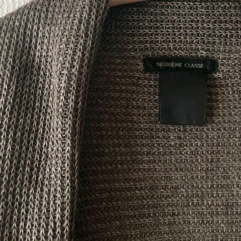 Used Deuxieme Classe Linen Fringe Cardigan Long Knit