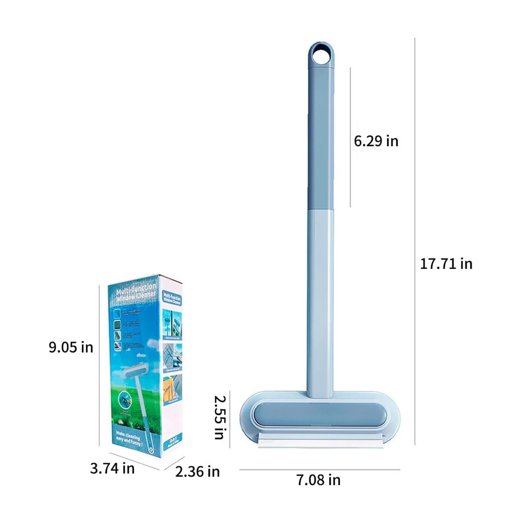 4-in-1 Pet Hair Remover Broom – Multifunctional Brush for Carpets, Rugs, Couch, Tile & Window Screens – Easy Clean Tool with Handle