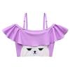 Kids Girls Swimwear Mira Bear Print Swimsuit Top Skirt Sets