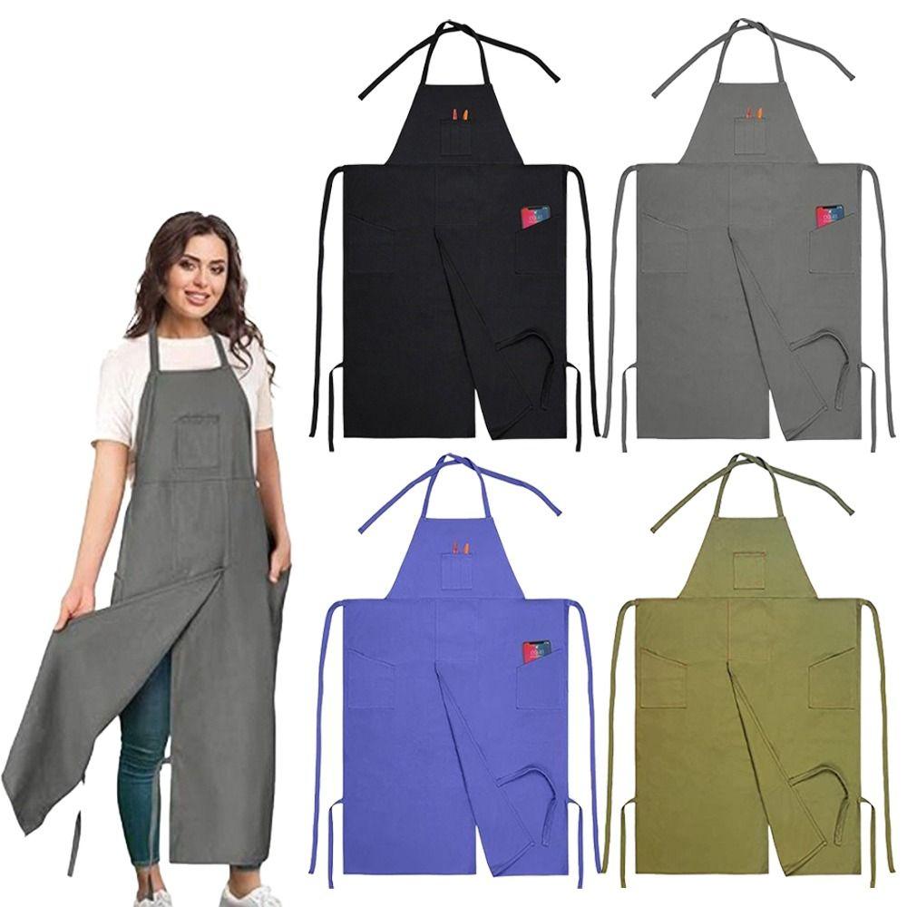 Extra-long Cooking Aprons Waterproof Working Clothes New Kitchen Apron  Men Women Use
